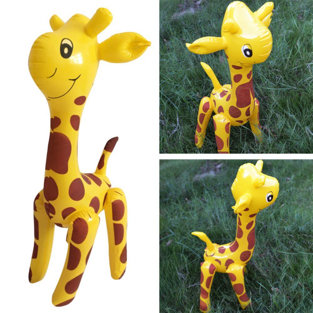 Set 2 Bong Bóng PVC Hình Hươu Cao Cổ Dễ Thương