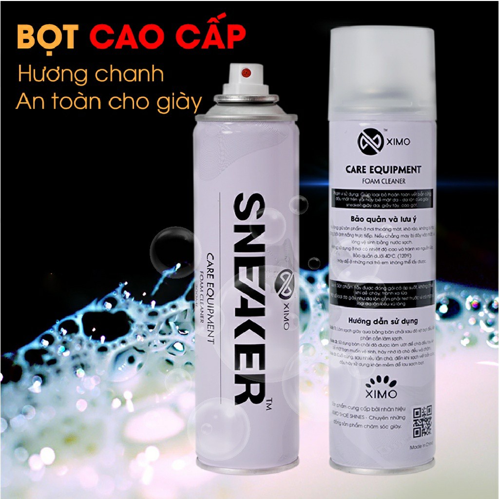 Chai Xịt Tạo Bọt Vệ Sinh Giày Sneaker Cao Cấp