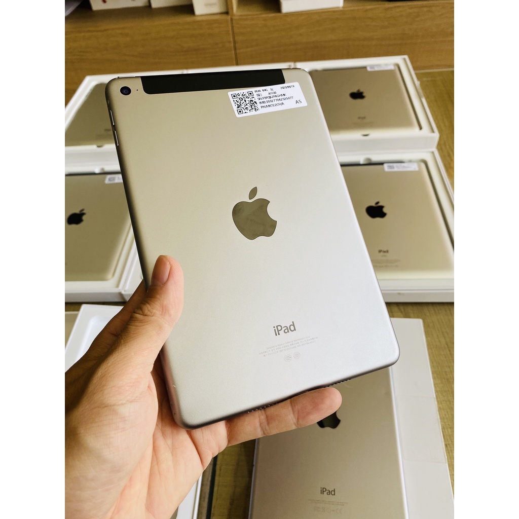 Máy tính bảng Apple iPad Mini 4 bản Quốc Tế CPU A8 1.5 Ghz RAM 2G màn hìnhLED backlit LCD 7.9 MRCAU