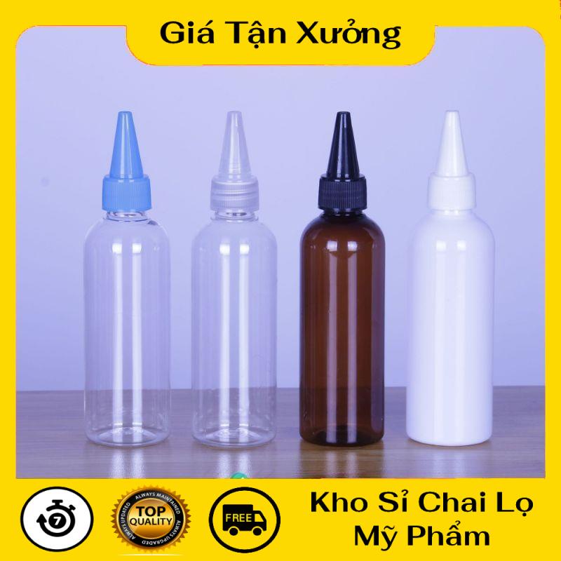 Chai Chiết Mĩ Phẩm ❤ TRÙM SỈ ❤ Chai nhựa pet nắp nhọn nâu 50ml,100ml,30ml,20ml chiết mỹ phẩm , phụ kiện du lịch