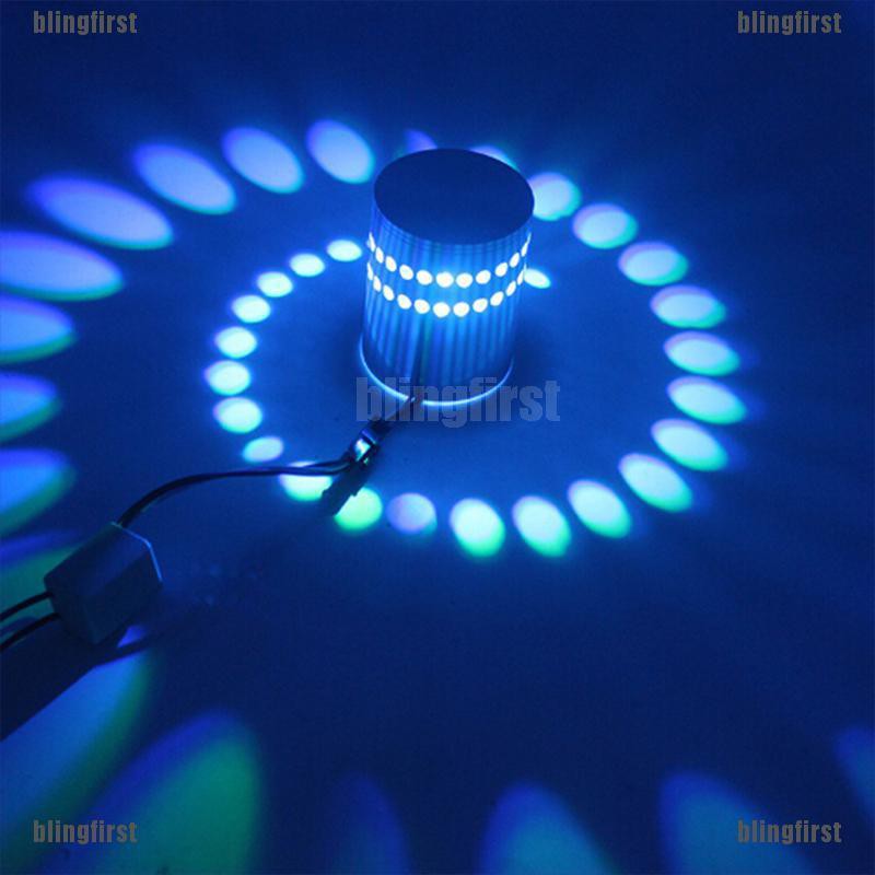 [Bling] 3W LED wall light spot lighting sconce ceiling spiral lamp home KTV bar decor [FS]