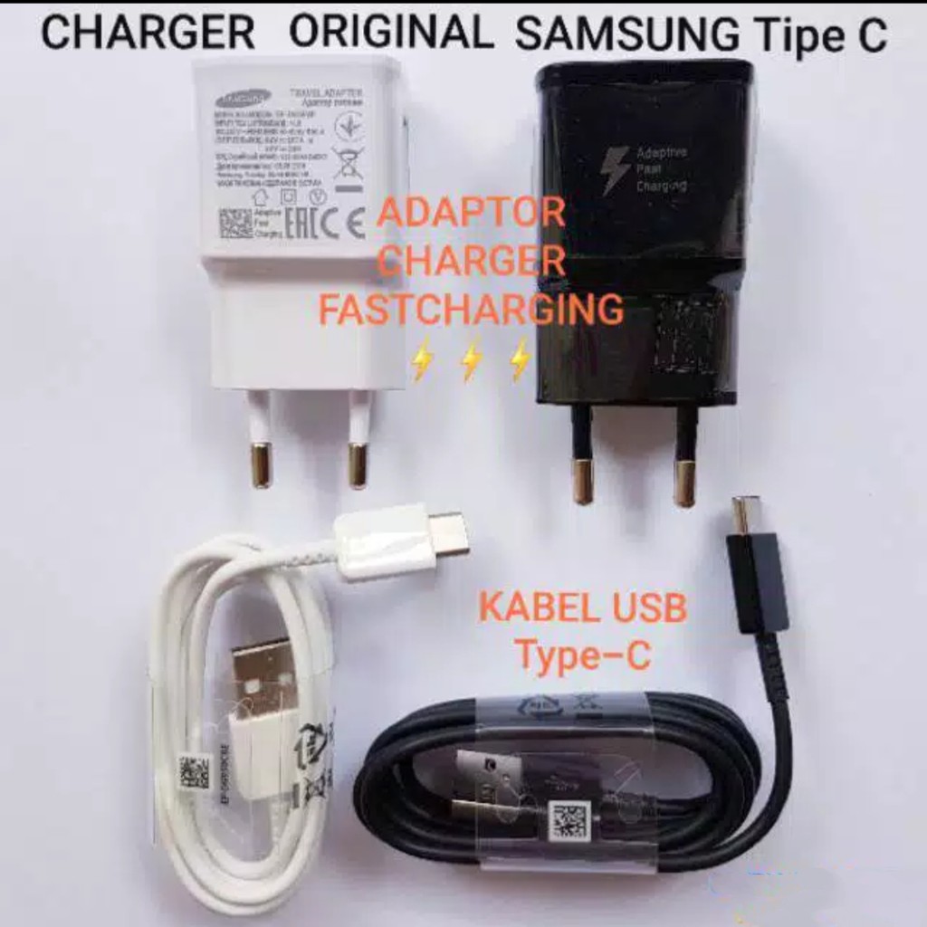 Bộ Sạc Nhanh Usb Type C Cho Samsung S8 S9 A3 A5 A7 A9 C5 C7 C9 Note 8 Note 9