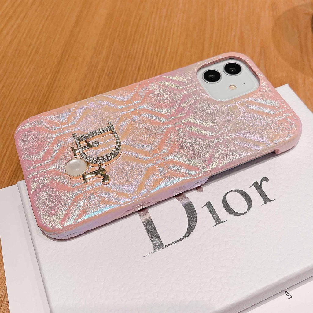 Ốp Điện Thoại Da Cứng Đính Pha Lê Sang Trọng Cho iPhone14Max 13promax 12 11 xsmax xr xs 7P