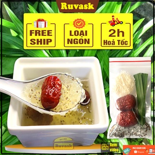 Set Yến Chưng Nước Yến Baby Mini Cho Bé, Cho Bà Bầu - Tổ Yến Sào Khánh Hòa Vụn Nguyên Chất Tinh Chế Cao Cấp Ruvask