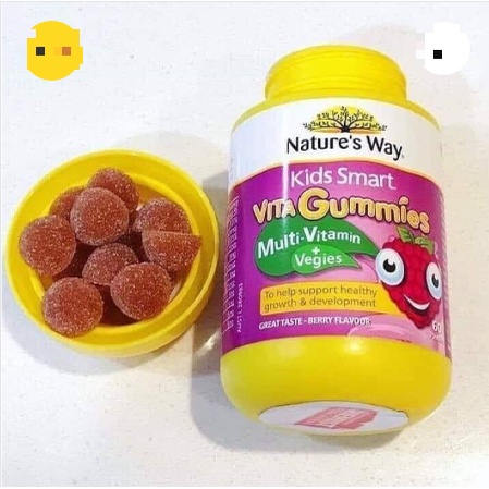 Kẹo Gummies Vitamin Các Loại Cho Bé - Vita Gummies Nature's Way Úc