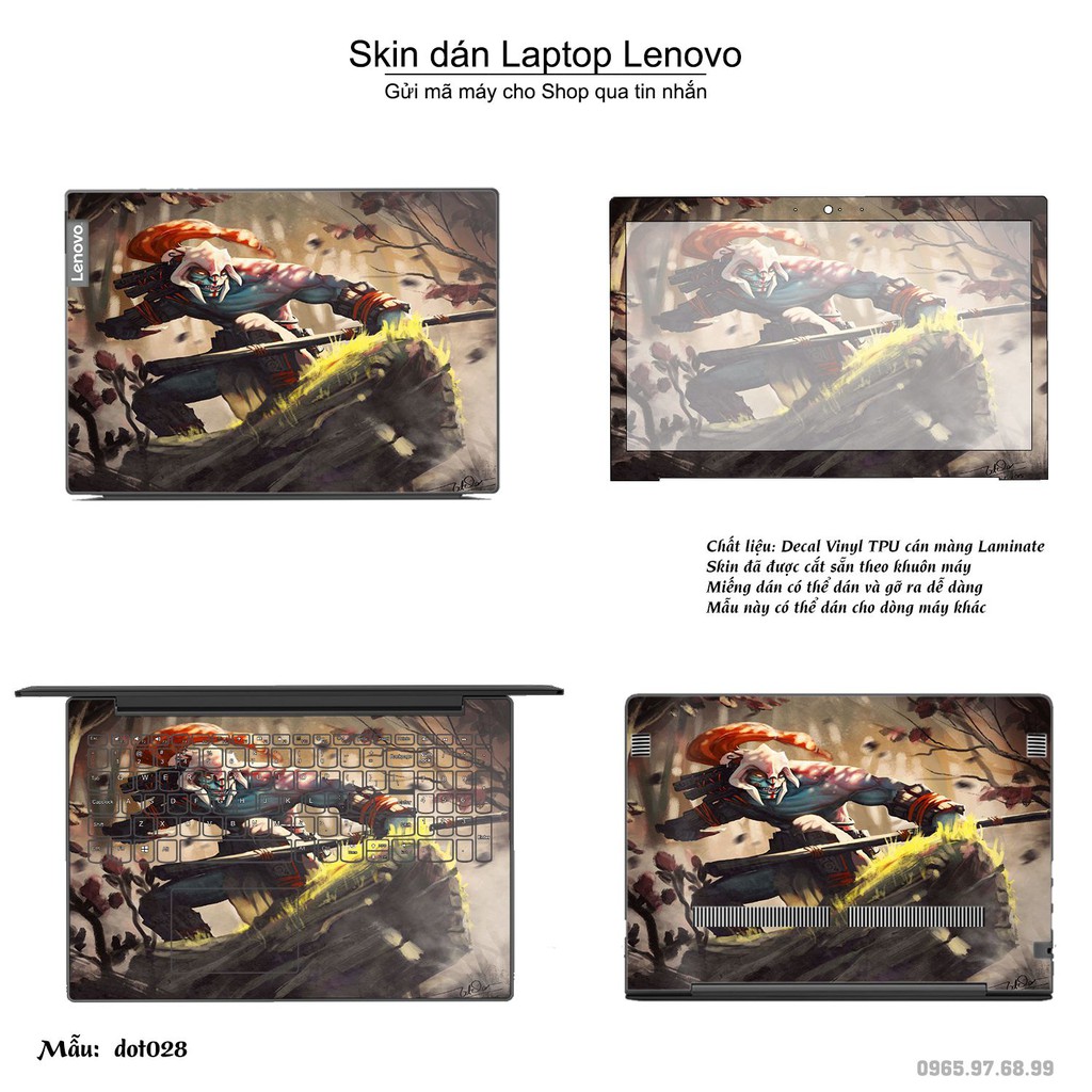 Skin dán Laptop Lenovo in hình Dota 2 _nhiều mẫu 5 (inbox mã máy cho Shop)