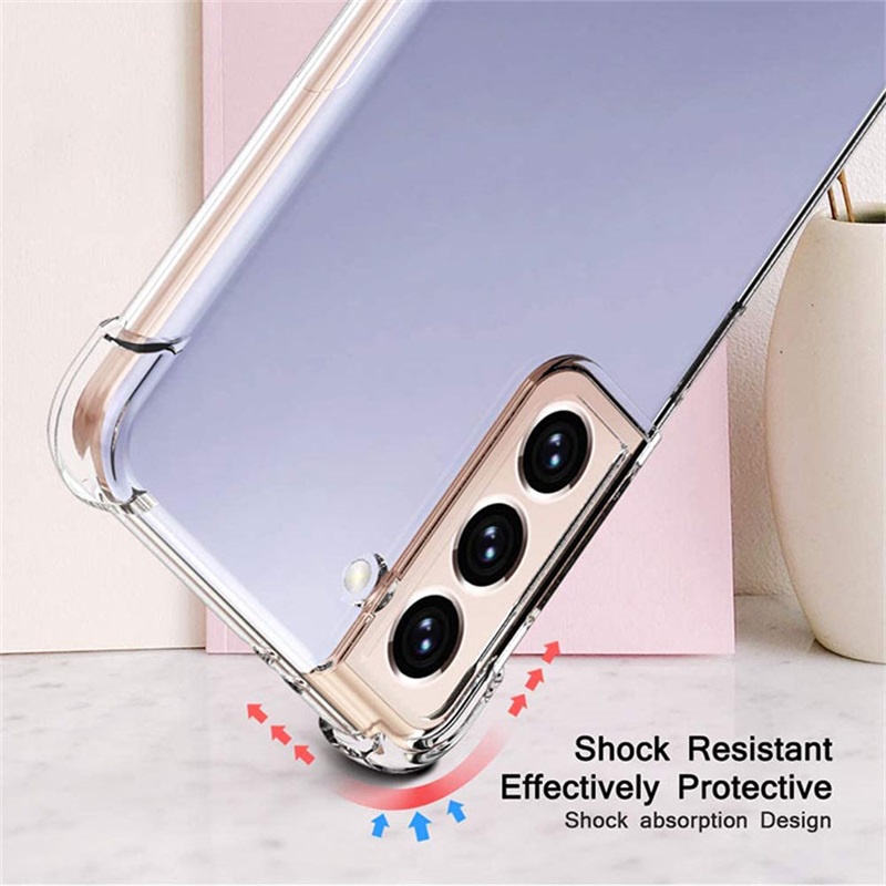 Ốp Điện Thoại TPU Mềm Trong Suốt Chống Rơi Cho Samsung Galaxy S22 S10 S20 S21 FE Note 10 Lite Plus 20 Ultra