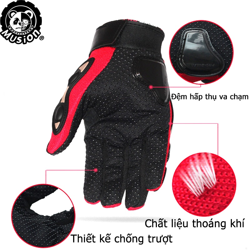 Găng Tay Lái Xe Mô Tô Chuyên Dụng