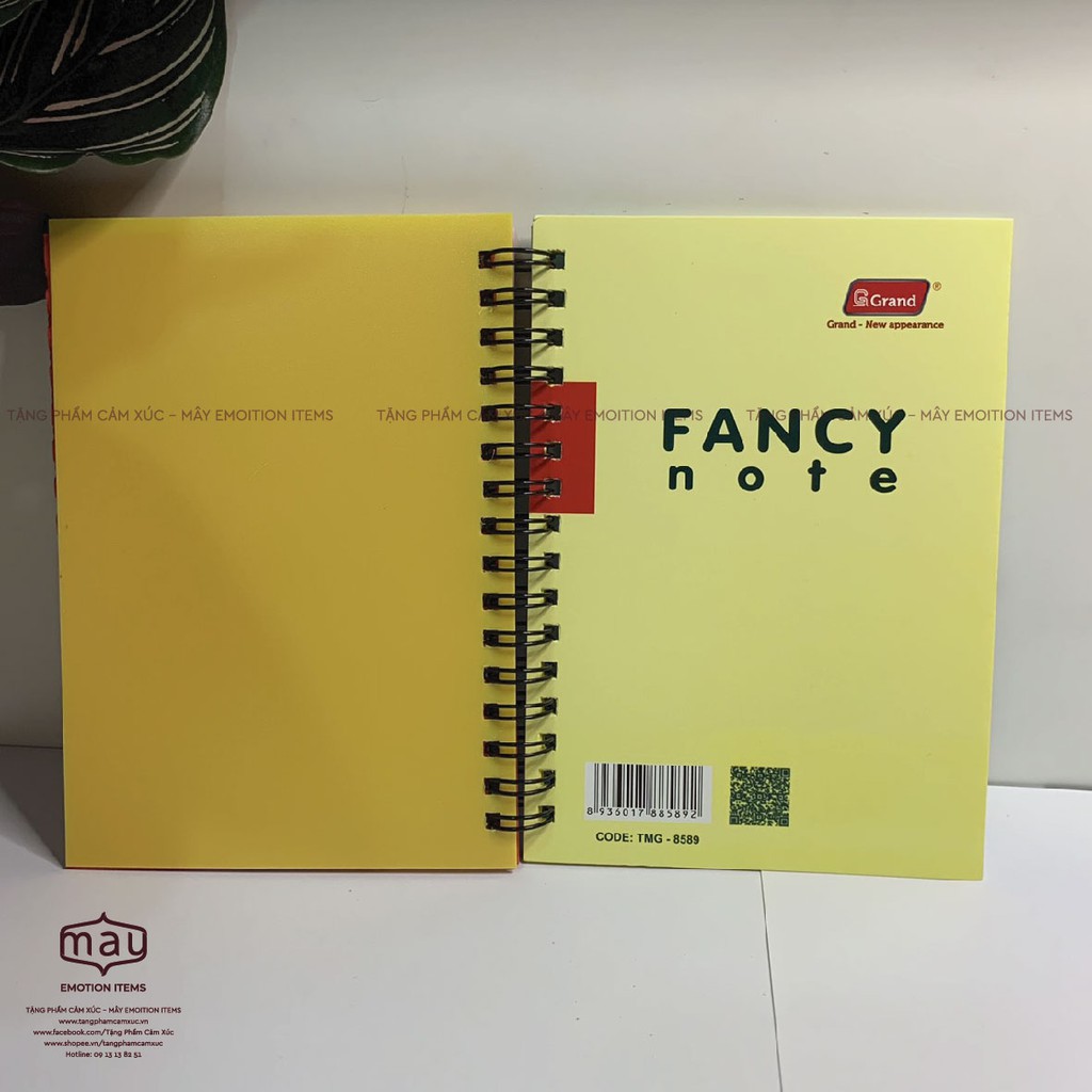 Sổ tay lò xo fancy ruột 5 màu lò xo A6 100 trang