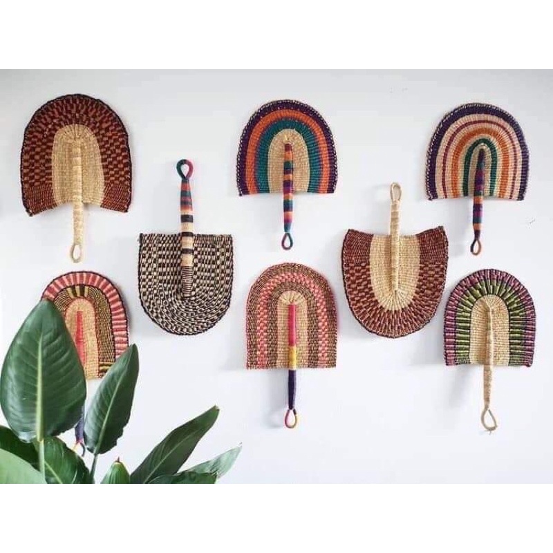 Quạt phong thuỷ decor treo tường siêu Vintage giá siêu tốt có bán sỉ