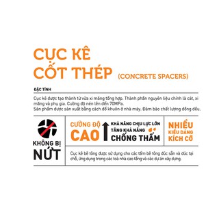 Con kê cốt thép - Con kê bê tông [PHỤC VỤ DỰ ÁN]