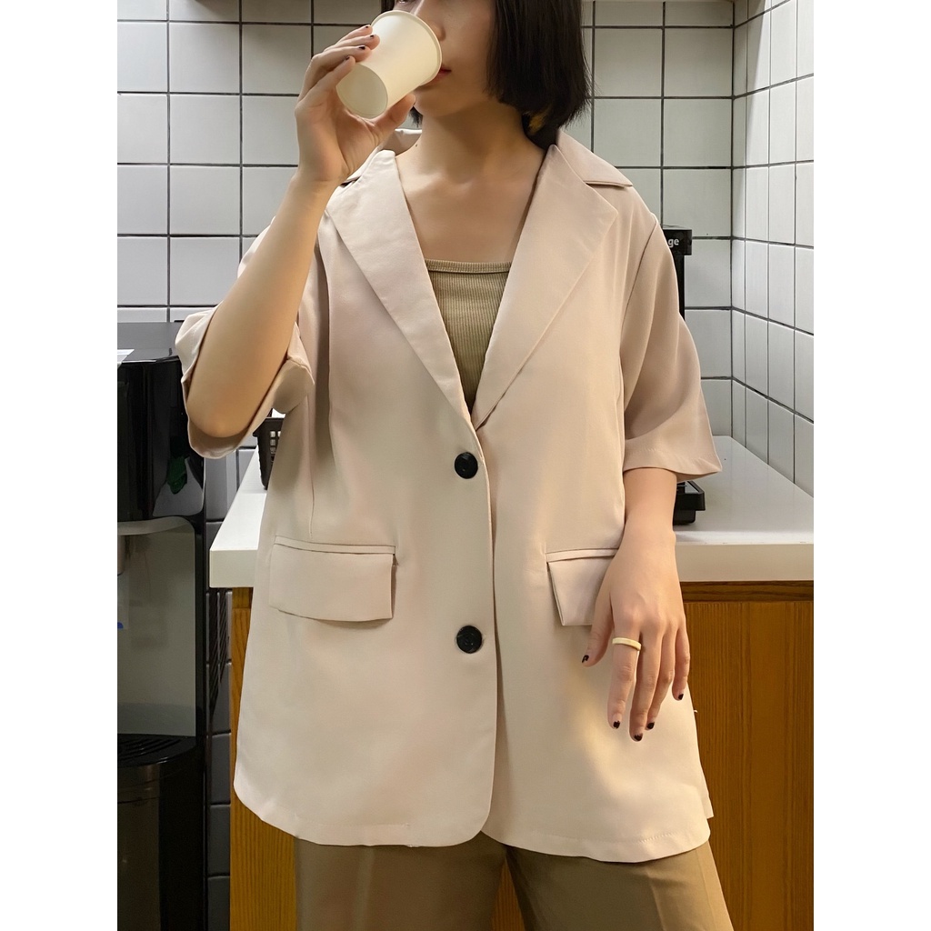 Áo Khoác Blazer, Áo Vest Nữ Ngắn Tay Phong Cách Hàn Quốc | BigBuy360 - bigbuy360.vn