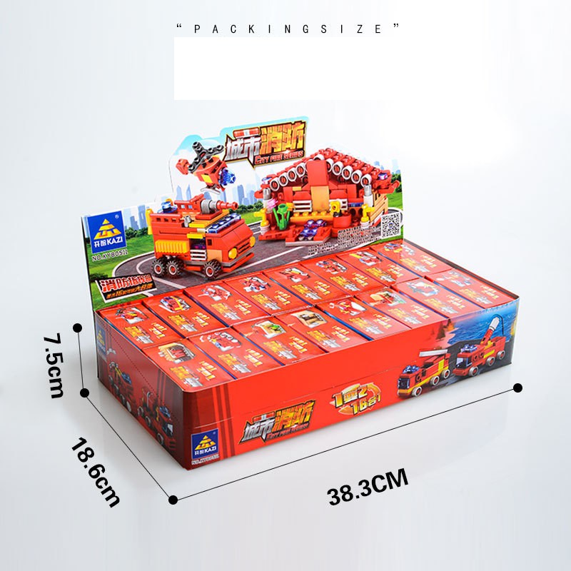 Đồ chơi Lắp ráp Lego Xe tải, Xe xây dựng, Xe tăng 12 in 1 - Kazi Đồ chơi trí tuệ - Xếp hình thông minh