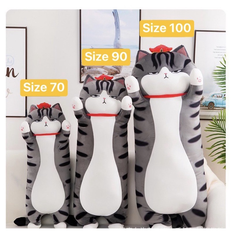 GẤU NHỒI BÔNG MÈO THẦN TÀI SẴN 3 size 80cm/1m/1m2