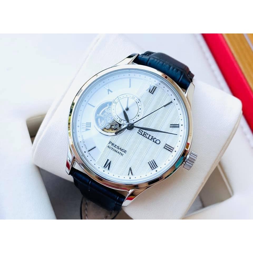 Đồng hồ nam chính hãng Seiko Presage Open Heart - SSA379J1(bản nội địa Nhật)- Máy cơ tự động - Kính Sapphire nguyên khối