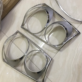 Bộ 2 ốp viền đèn hậu mạ Crom xe Kia Morning 2008-2010