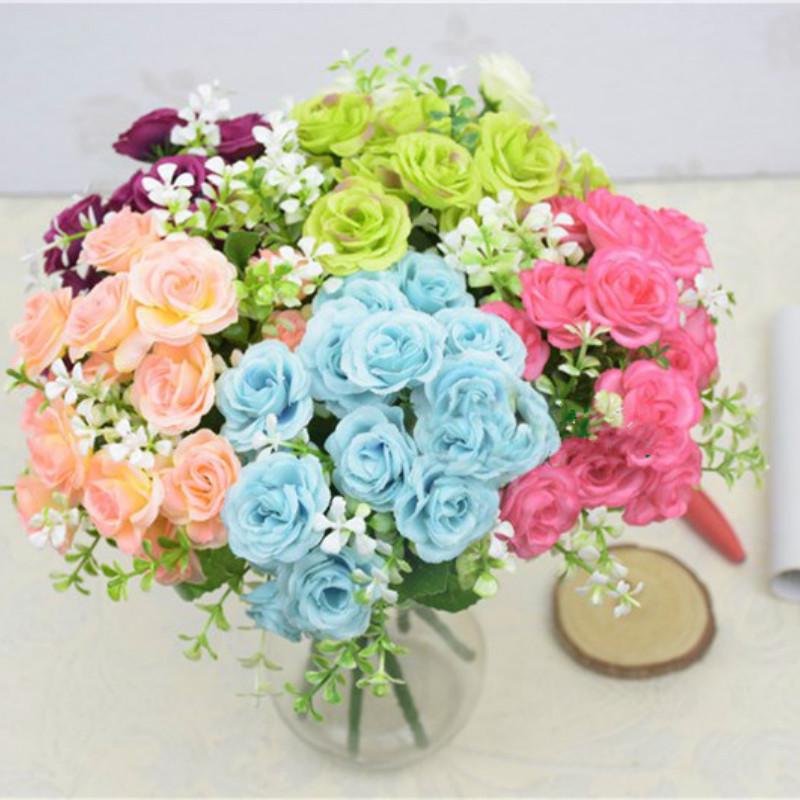Bó Hoa Hồng Nhân Tạo Trang Trí Tuyệt Đẹp
