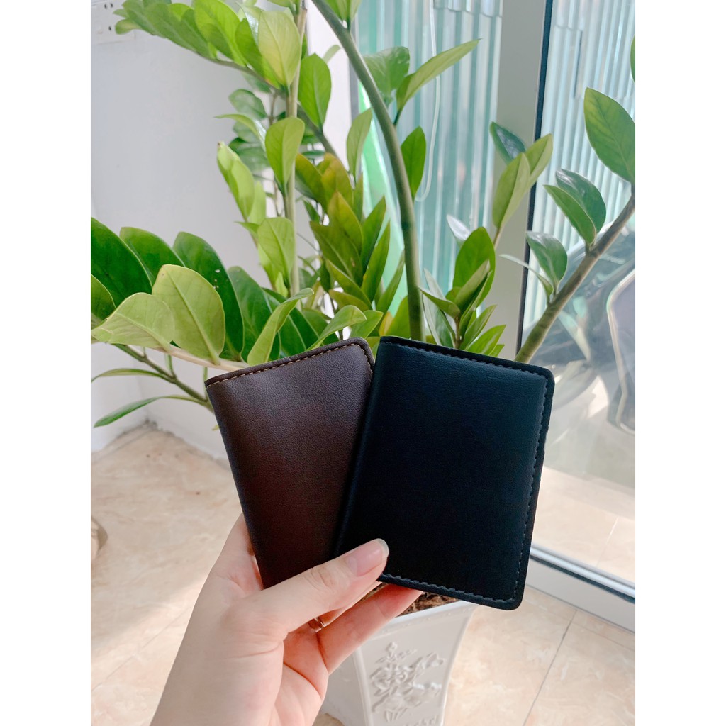 |Ảnh Thật| Ví Đựng Card Nam Nữ size mini chất liệu da PU - HALLO STORE