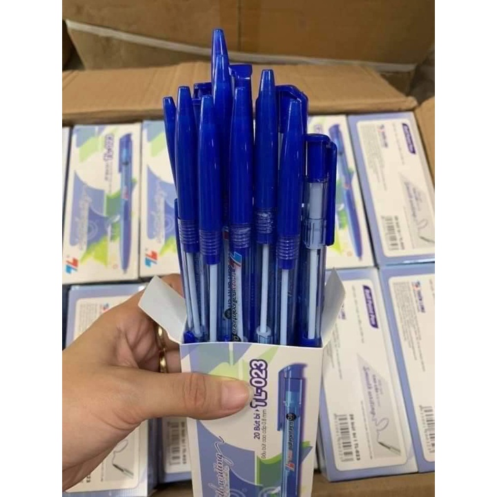 Bút bi T. Long TL-023 (hộp 20 chiếc) 2 màu Xanh và Đen  ( có sẵn )