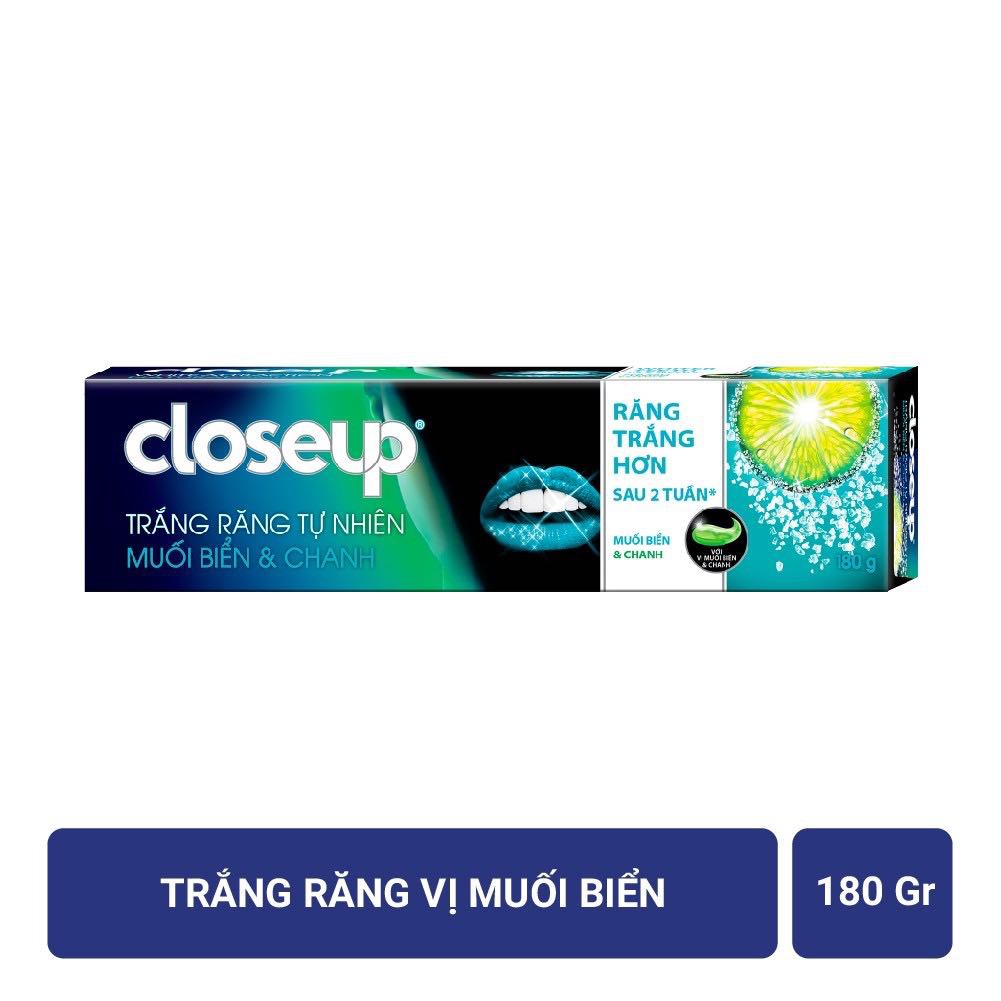 Kem đánh răng dừa và than hoạt tính CLOSE UP Trắng sáng tự nhiên 180g