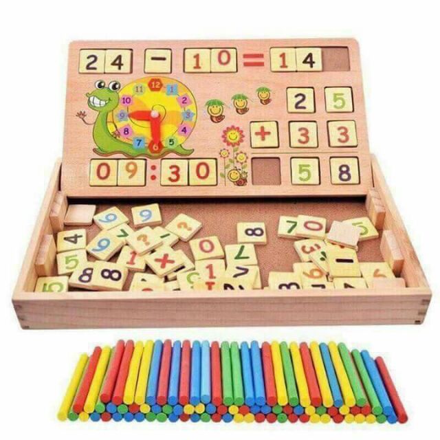Bảng gỗ học toán cho bé