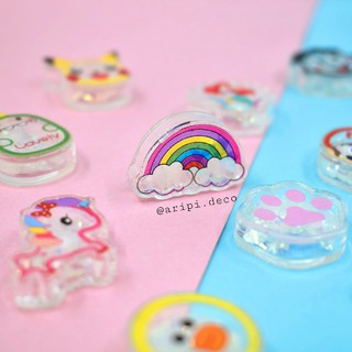 Charm Lắc Kim tuyến Siêu Xinh B76/ Nguyên liệu làm slime resin trang trí