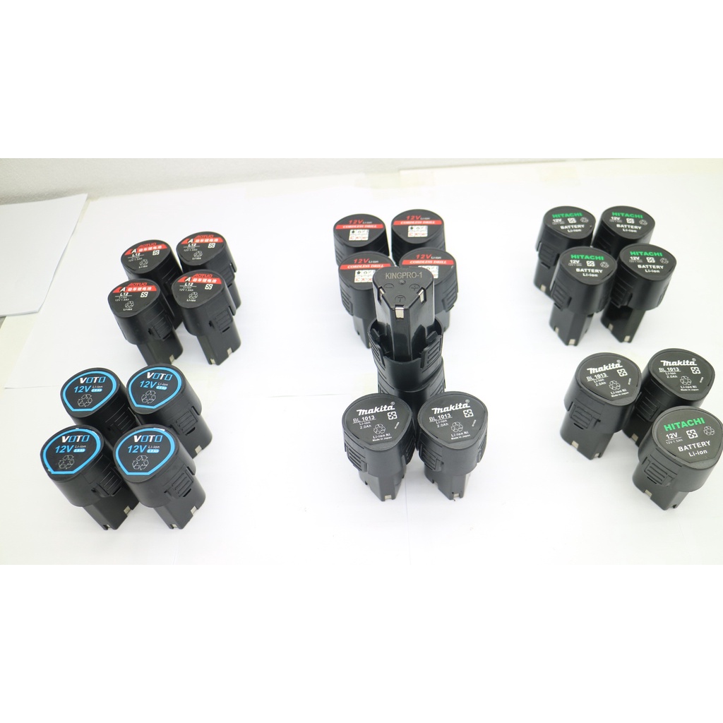 Pin 12v tam giác dùng thay thế cho pin máy khoan bắt vít cầm tay