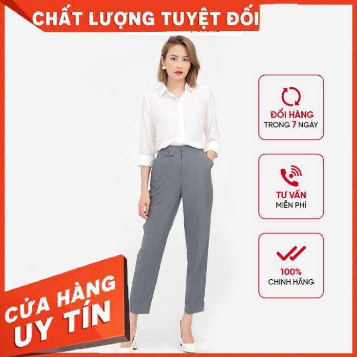 Quần tây nữ phối nắp túi GUMAC thiết kế thanh lịch đủ màu đủ size QB520 - Hàng nhập khẩu