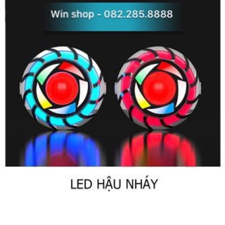 Đèn hậu led bi cầu 7 màu 2 chế độ - sử dụng cho dòng xe wave, dream, sirius, exciter, vision.....