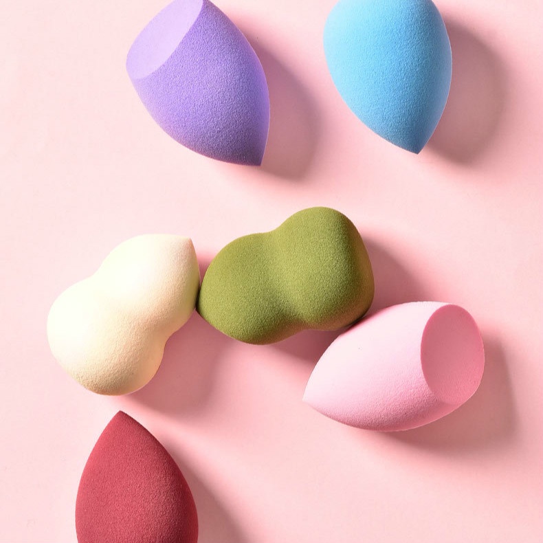 Mút trang điểm Vlonca hình quả bầu không đứt khô và ướt ngẫu nhiên