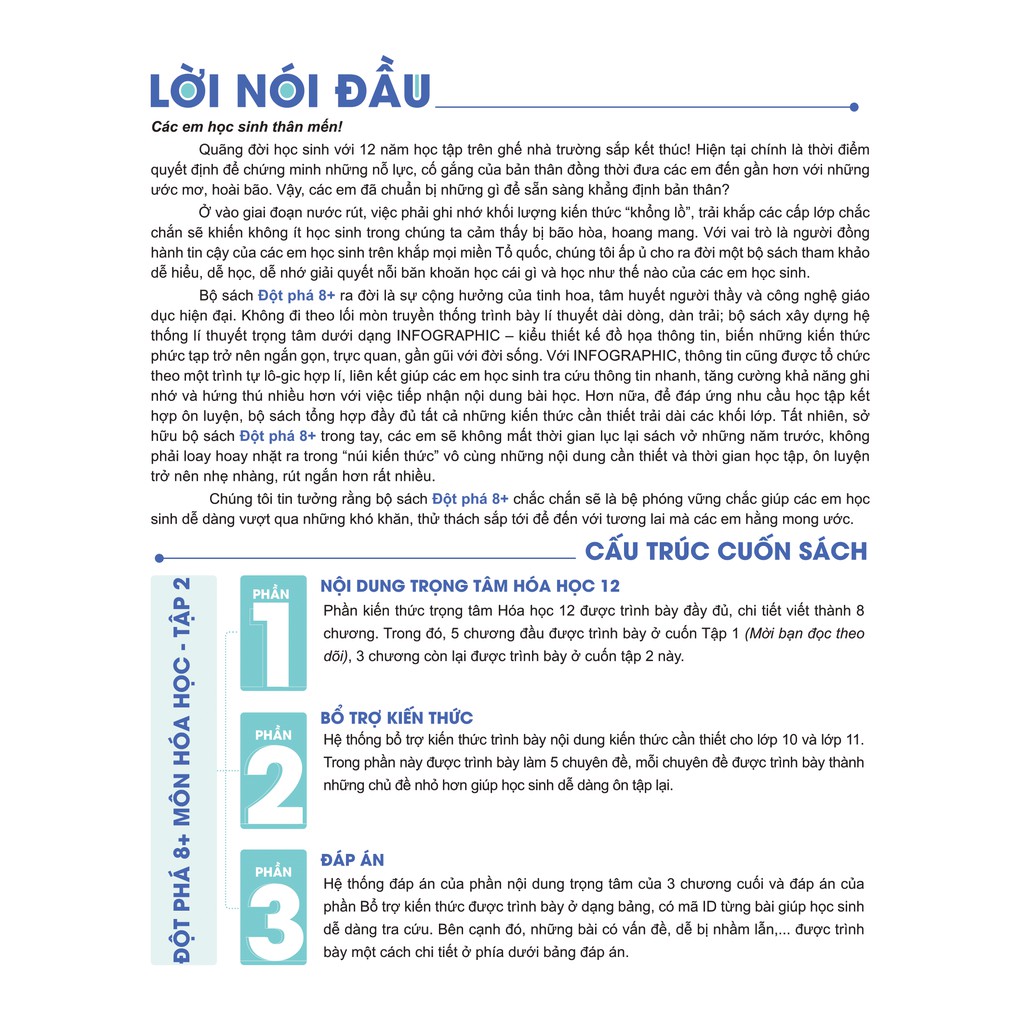 Sách - Đột phá 8+ môn Hóa học tập 2 (Tái bản 2020)