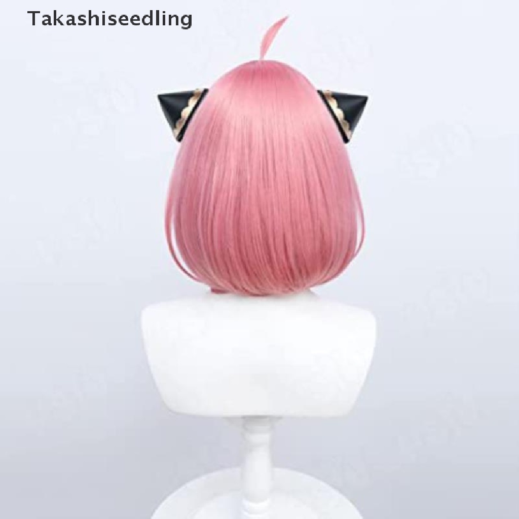 (Takashiseedling) Tóc Giả Ngắn Màu Hồng Hóa Trang Nhân Vật Anya Forger
