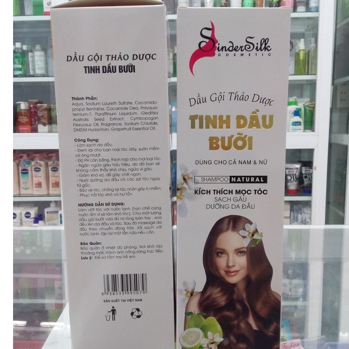 Dầu Gội Thảo Dược Tinh Dầu Bưởi Sinder Silk 800ml