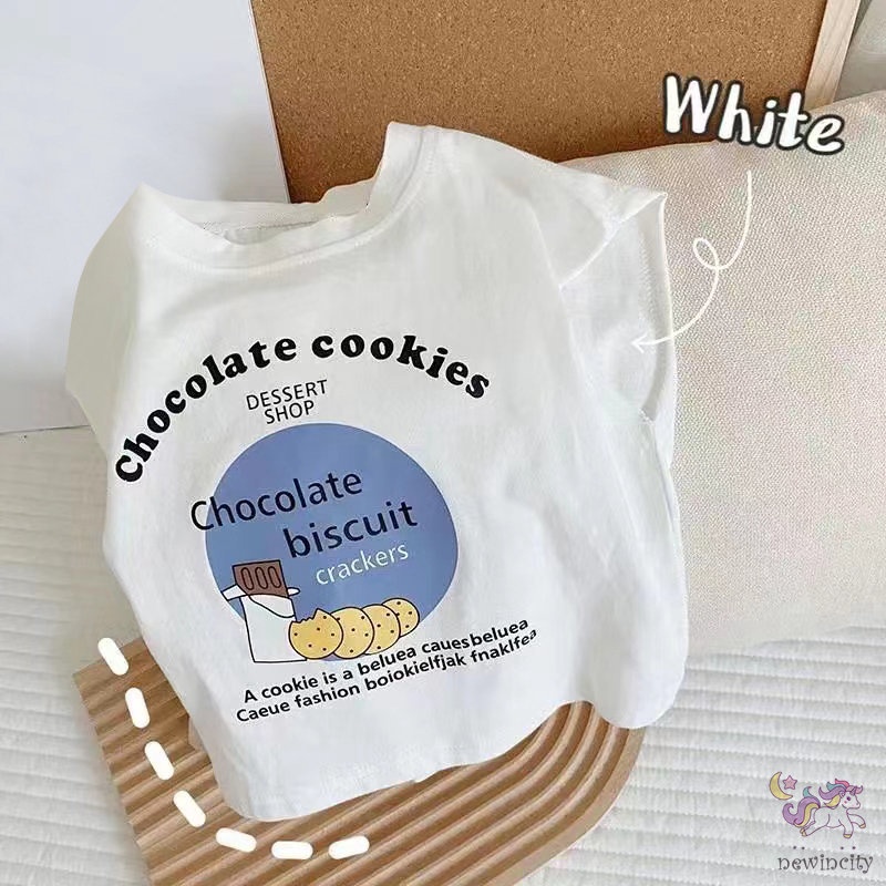 Áo Thun In Họa Tiết Hoạt Hình Phong Cách Hàn Quốc Cho Bé