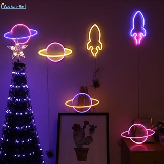 Đèn led neon hình hành tinh trang trí phòng ngủ/tiệc cưới tiện dụng