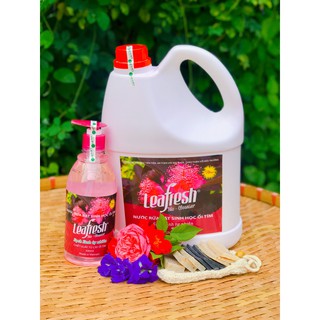 Combo 1 tặng 2. nước rửa bát ổi tím leafresh, nước rửa bát sinh học leafresh can 4lit