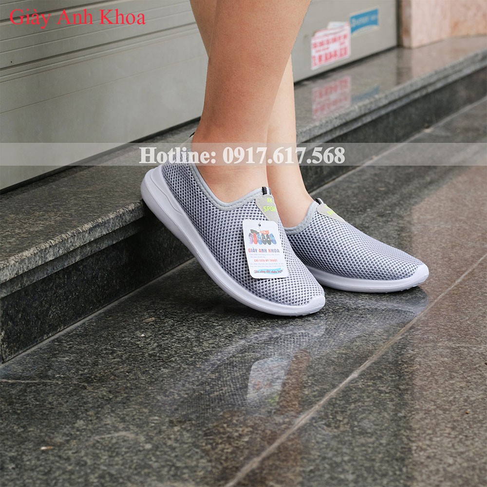 Giày Anh Khoa A913-3 chất sợi dệt dạng lưới mềm đế đúc liền siêu bền giặt bằng máy giặt