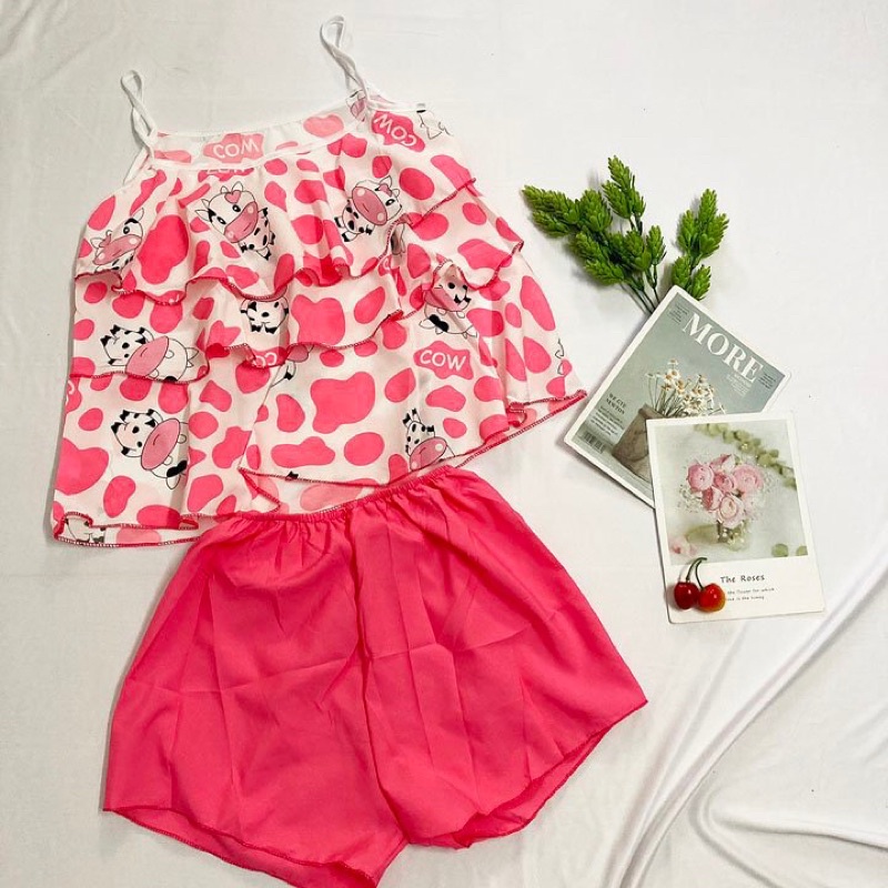 Đồ bộ mặc nhà freesize từ 40-45kg , đồ bộ cho nữ, cho bé gái lớn vải mềm - B02