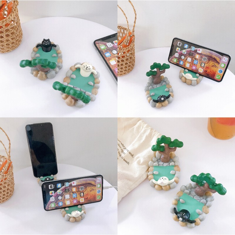 Dễ Thương Giá Đỡ Điện Thoại Hình Mèo Xinh Xắn