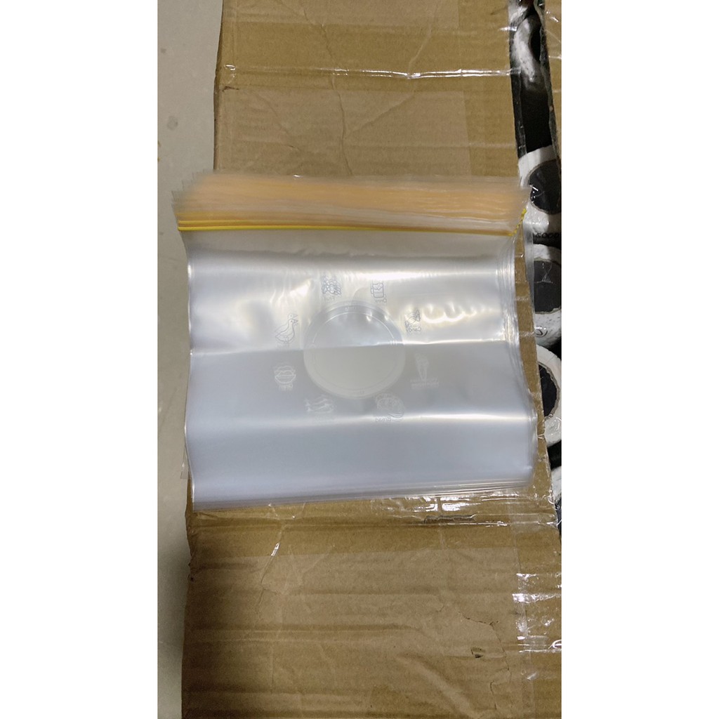 Bộ 3 Size Túi Zip Đựng Thực Phẩm, Bảo Quản Thức Ăn Có Ô Ghi Tên Sản Phẩm Ngày Tháng Cios Thể Sử Dụng Nhiều Lần