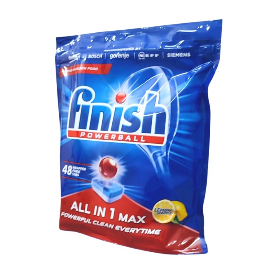 Viên rửa bát Finish All in 1 Max 80 viên, Hương chanh - Chính hãng