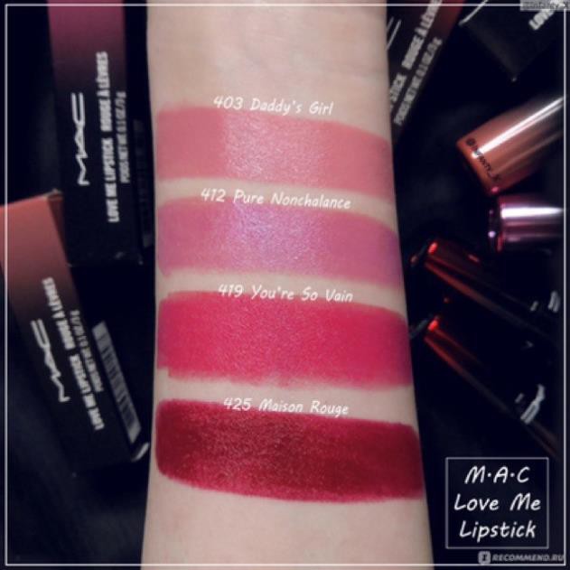 tuan1123 MAC - Son Lì Love Me lipstick rouge À Lèvres 3g tuan1123