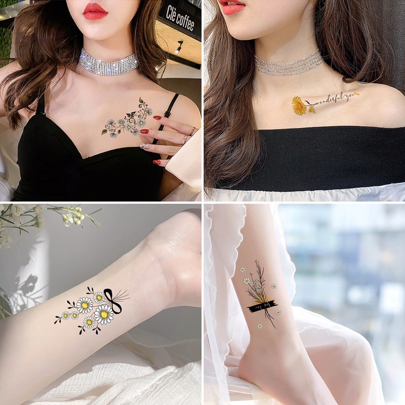 Hình Xăm Dán Tạm Thời Mẫu Hoa 6cm X 10cm Chống Thấm Nước 7 Ngày Hot Trend 2023
