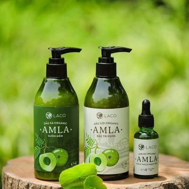 Dầu Gội Organic Amla - Laco - Trị rụng tóc - Cam kết chính hãng9