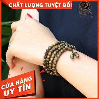 VÒNG TAY CHUỖI HẠT TRẦM HƯƠNG 108 8 MM Đoạn trừ 108 phiền não, âu lo