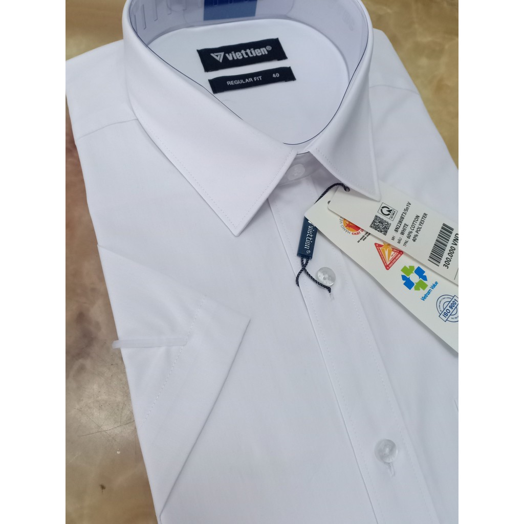 Áo sơ mi Việt Tiến trắng ( giá mác 300k) | BigBuy360 - bigbuy360.vn