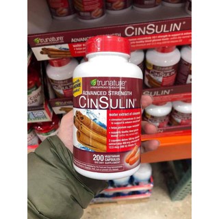 Viên uống hỗ trợ cân bằng đường huyết từ vỏ quế Trunature Advanced Strength CinSulin