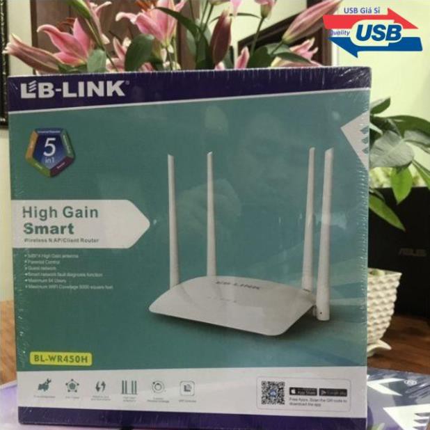 Wifi 4 râu rẻ như wifi 2 râu - LBLink WR450H chính hãng bảo hành 24 tháng | BigBuy360 - bigbuy360.vn