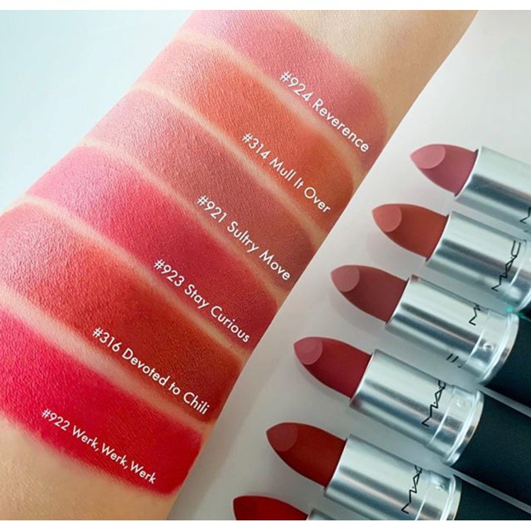 Son Môi mac Lâu Trôi Dễ Lên Màu Thiết Kế Vỏ Son Hình Viên Đạn Đẹp Mắt Màu S