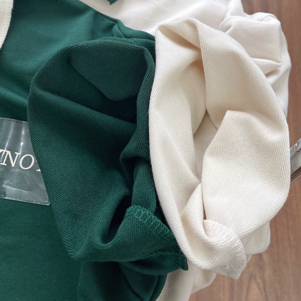 Áo phông polo unisex có phối logo WHYNOT trước ngực, Áo cổ bẻ chất cotton mềm và mát Thubio